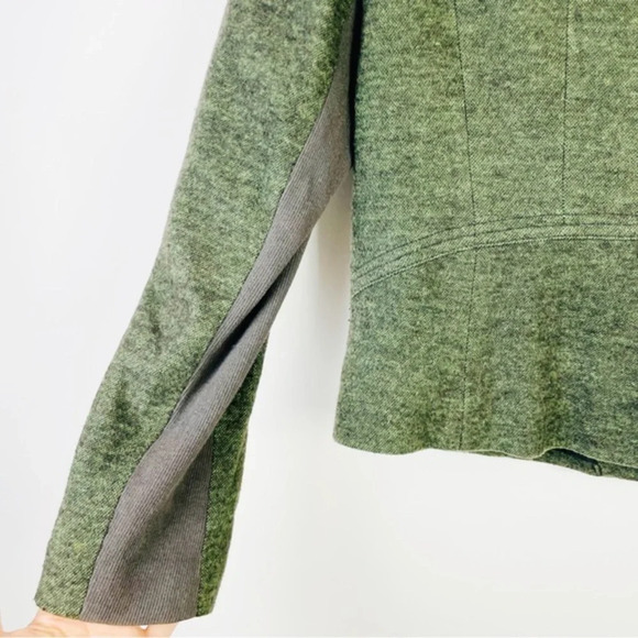 Coldwater Creek Heathered Green Wool Blend Jacket Size‎ Petite 6 - Picture 6 of 8